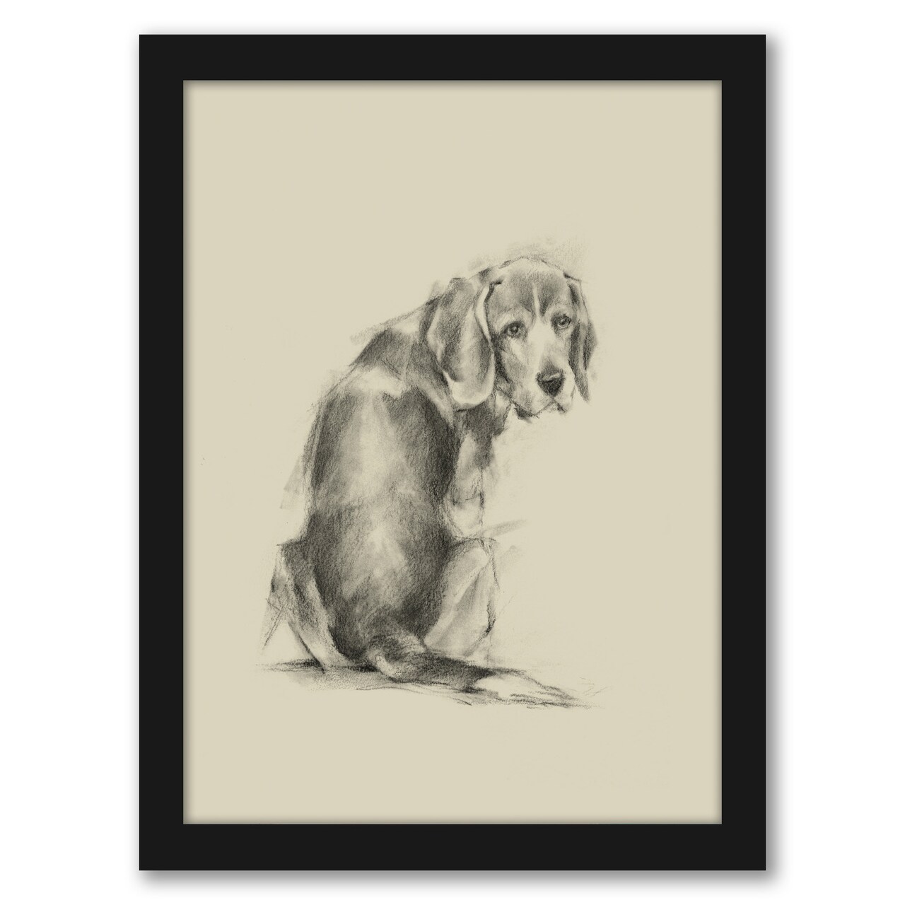 Puppy Dog Eyes I By Ethan Harper by World Art Group Frame  - Americanflat